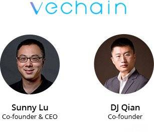 Sunny Lu e DJ Qian, cofundadores da Vechain